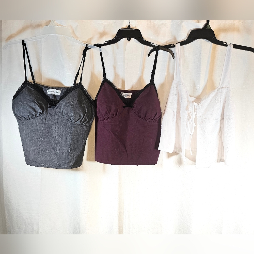 Lot 3 Nwt XL 16-18 No Boundaries Sweetheart Tanks